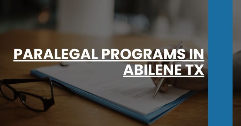 Paralegal Programs in Abilene TX Feature Image