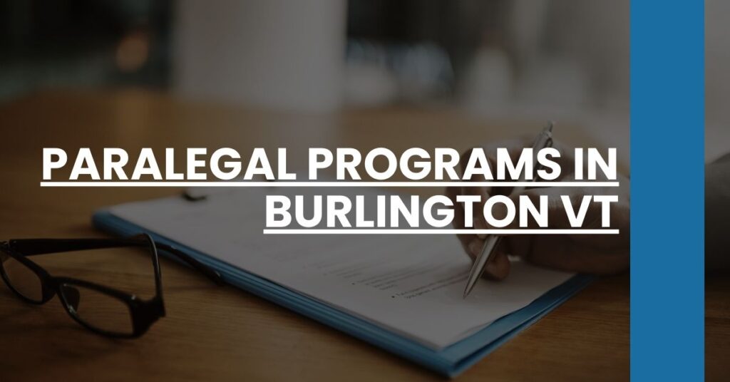 Paralegal Programs in Burlington VT Feature Image