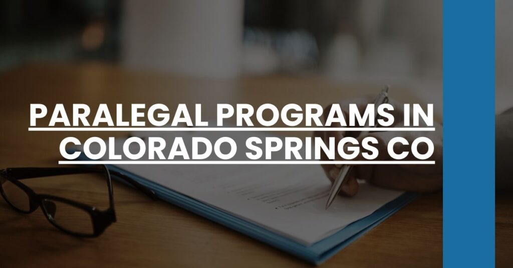 Paralegal Programs in Colorado Springs CO Feature Image