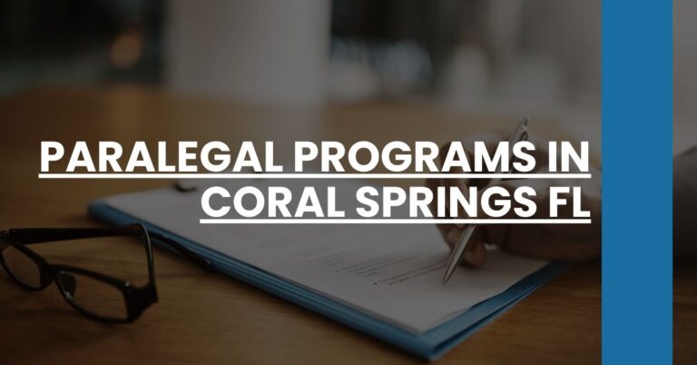 Paralegal Programs in Coral Springs FL Feature Image