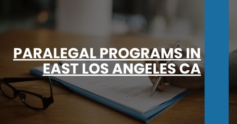 Paralegal Programs in East Los Angeles CA Feature Image