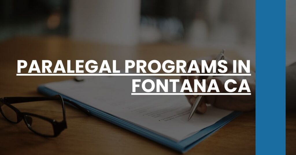 Paralegal Programs in Fontana CA Feature Image