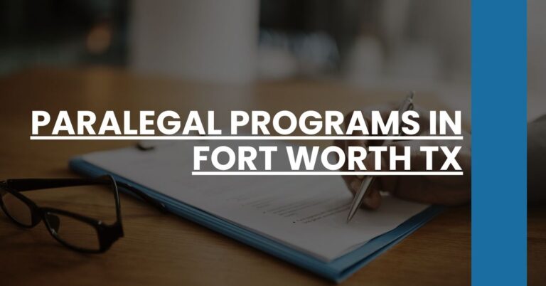 Paralegal Programs in Fort Worth TX Feature Image