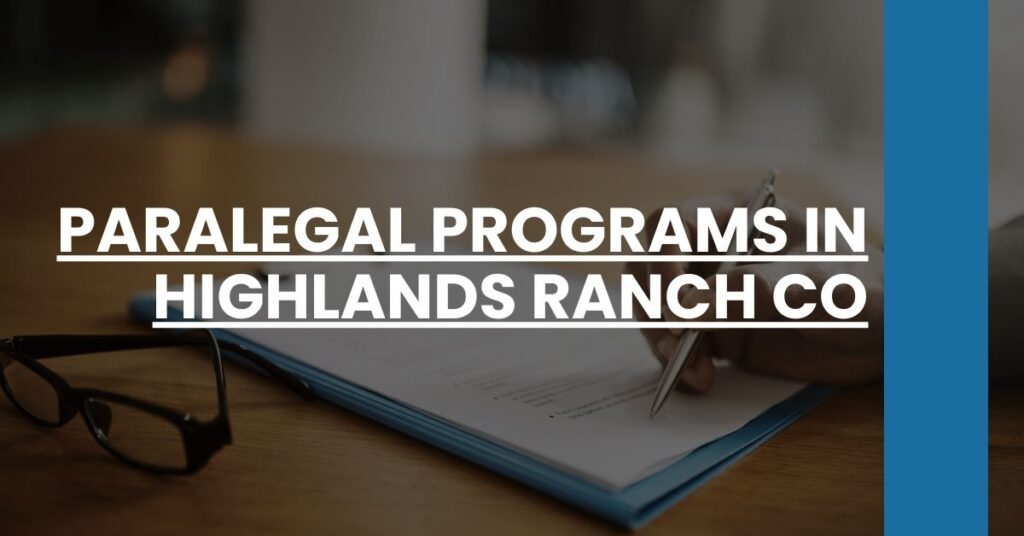 Paralegal Programs in Highlands Ranch CO Feature Image