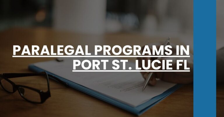 Paralegal Programs in Port St. Lucie FL Feature Image