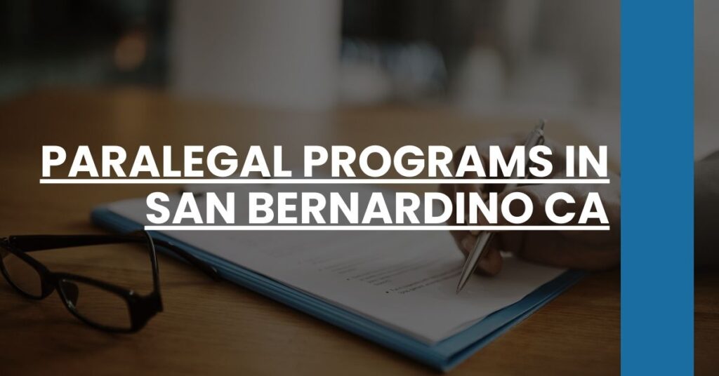 Paralegal Programs in San Bernardino CA Feature Image