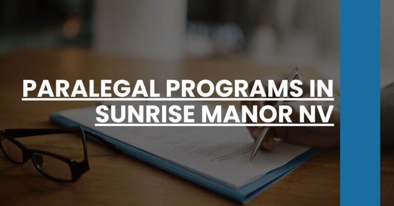 Paralegal Programs in Sunrise Manor NV Feature Image