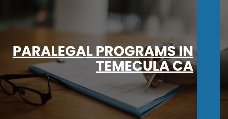 Paralegal Programs in Temecula CA Feature Image