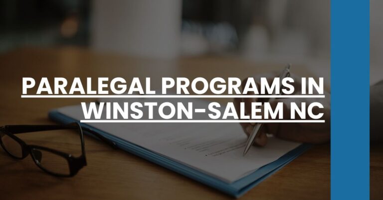 Paralegal Programs in Winston-Salem NC Feature Image