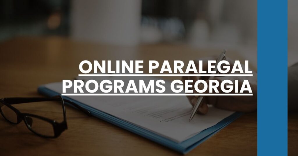 Online Paralegal Programs Georgia Feature Image