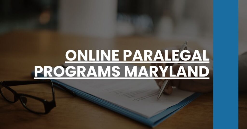 Online Paralegal Programs Maryland Feature Image