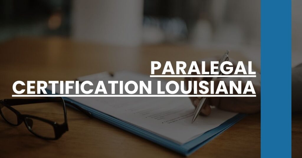 Paralegal Certification Louisiana Feature Image