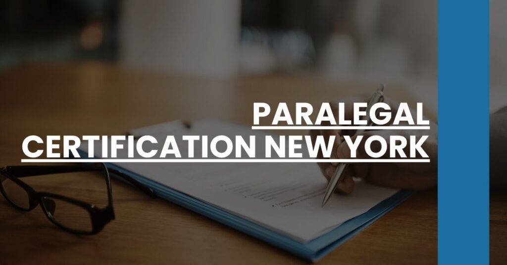 Paralegal Certification New York Feature Image